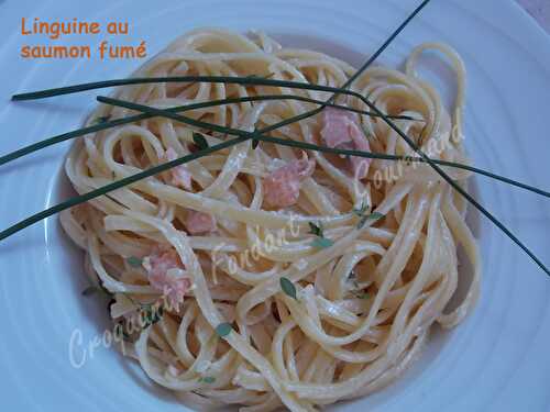 Linguine au saumon fumé