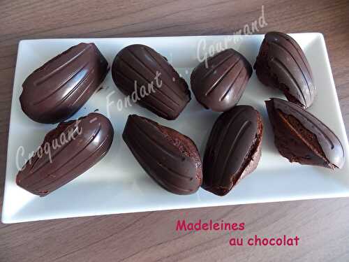 Madeleines au chocolat.