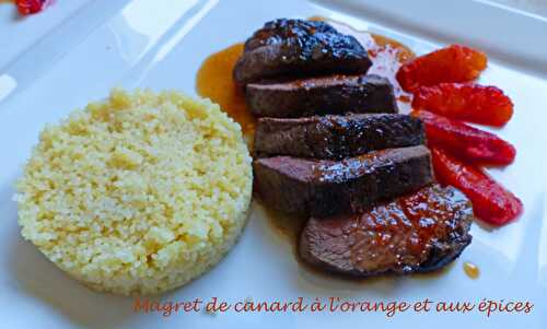 Magret de canard à l'orange et aux épices