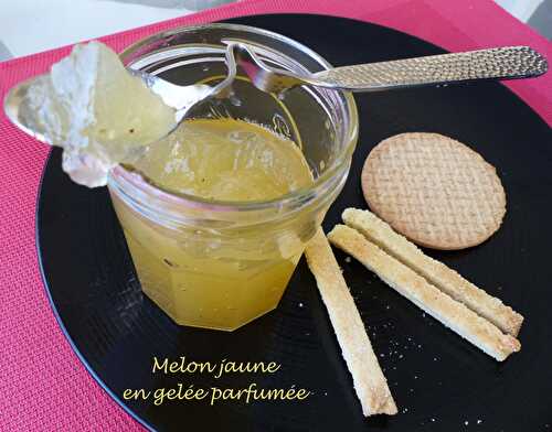 Melon jaune en gelée parfumée