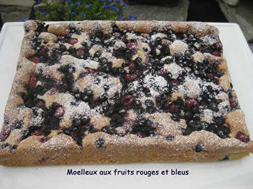 Moelleux aux fruits rouges et bleus