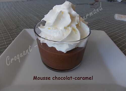 Mousse chocolat-caramel