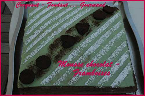 Mousse chocolat-framboises
