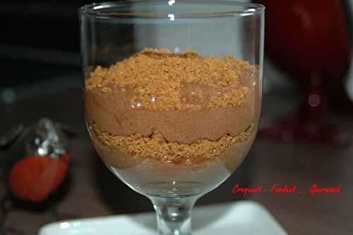 Mousse chocolat noir-spéculoos