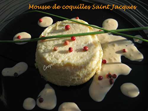 Mousse Saint Jacques sauce corail.