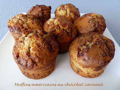 Muffins américains au chocolat-caramel - Croquant Fondant Gourmand