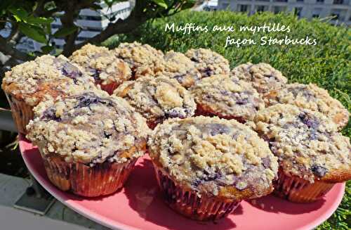 Muffins aux myrtilles façon Starbucks - Croquant Fondant Gourmand