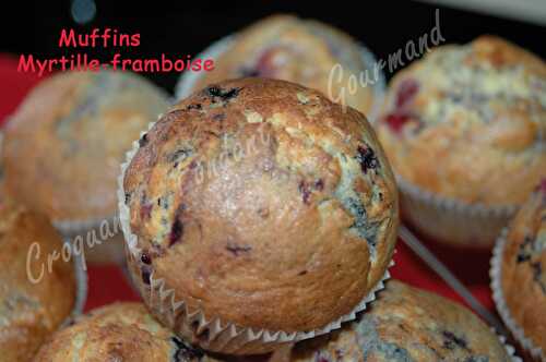 Muffins myrtille-framboise