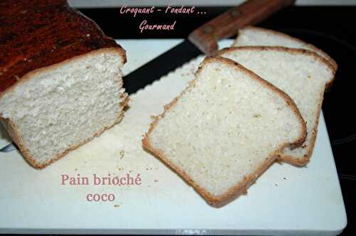 Pain brioché coco.