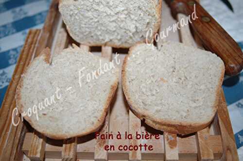 Pain cocotte bière-Levain