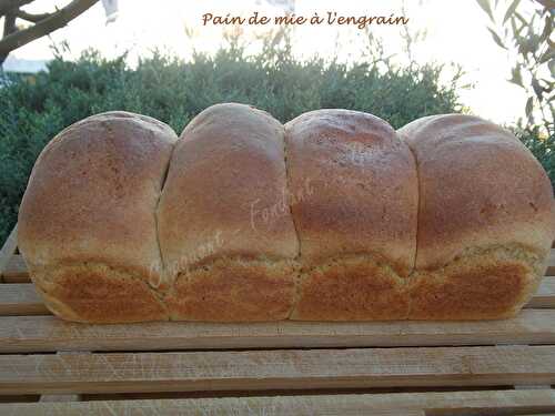 Pain de mie à l'engrain