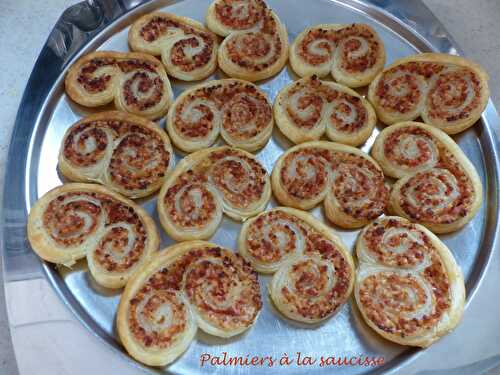 Palmiers à la saucisse pour l'apéritif