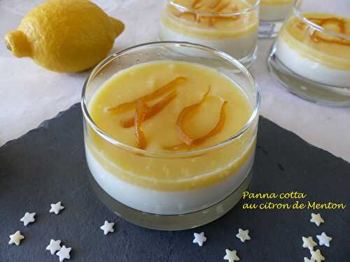 Panna cotta au citron de Menton