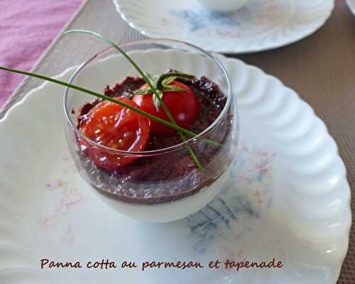 Panna cotta au parmesan et tapenade