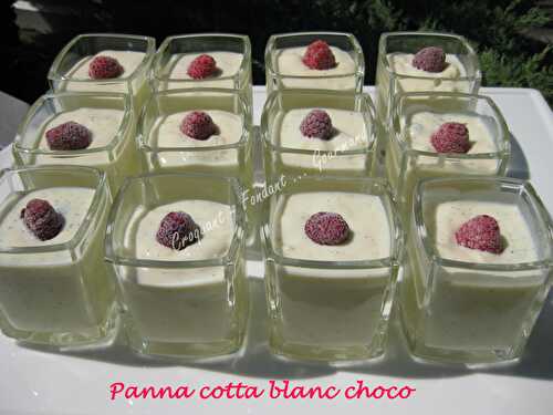 Panna cotta blanc choco