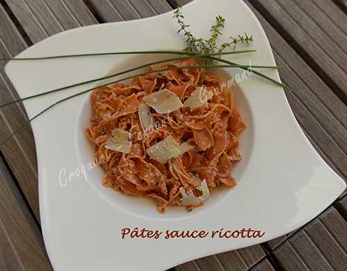 Pâtes sauce ricotta