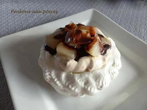 Pavlova aux poires