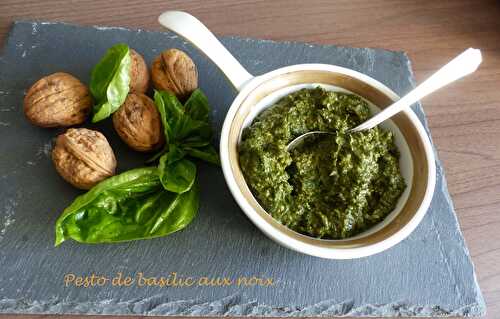 Pesto de basilic aux noix