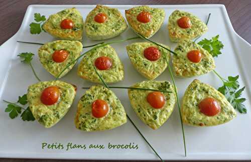 Petits flans aux brocolis