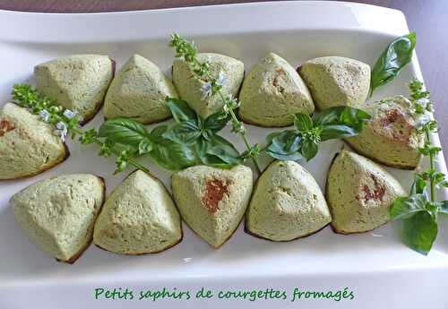 Petits saphirs de courgettes fromagés