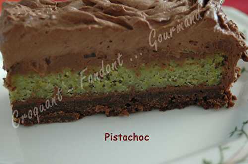 Pistachoc entremets.