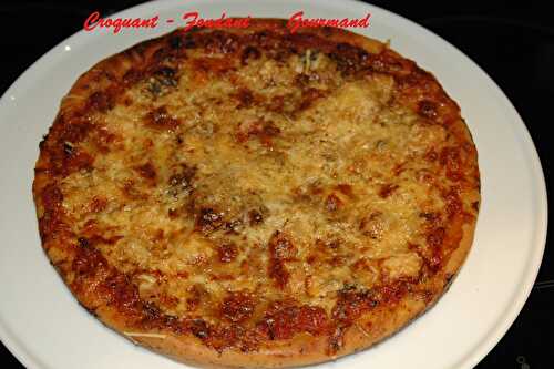 Pizza aux 4 fromages - Croquant Fondant Gourmand