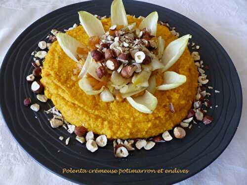 Polenta crémeuse potimarron et endives