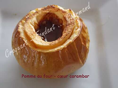 Pomme au four-cœur carambar