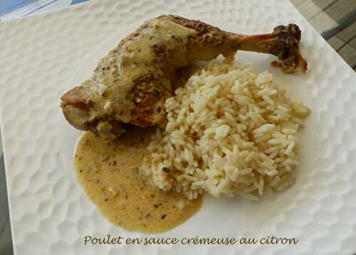 Poulet en sauce crémeuse au citron