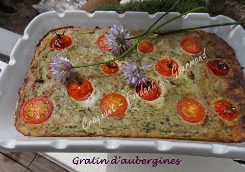 Purée d'aubergines gratinée