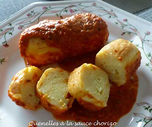 Quenelles à la sauce chorizo