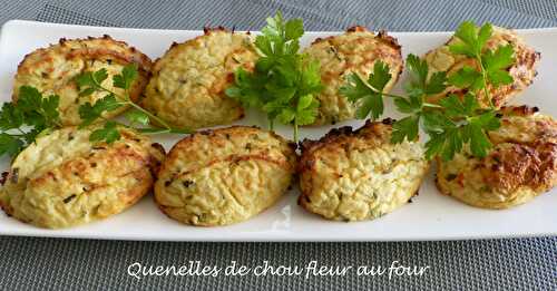 Quenelles de chou fleur au four