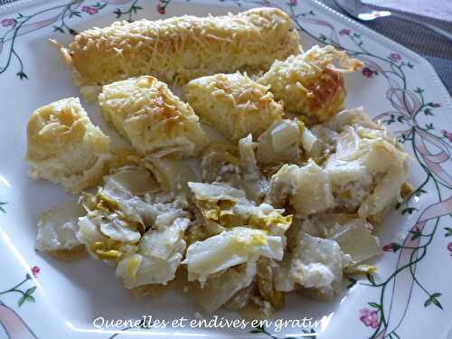 Quenelles et endives en gratin