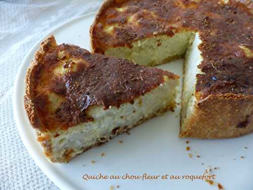 Quiche au chou-fleur et au roquefort