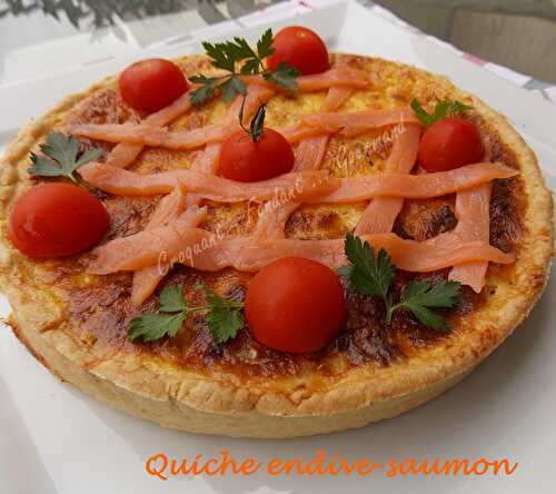 Quiche endive-saumon