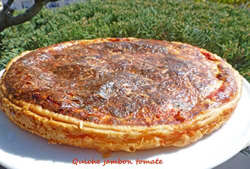 Quiche jambon tomate