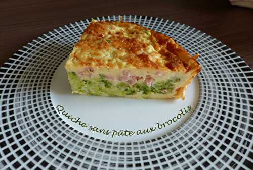 Quiche sans pâte aux brocolis