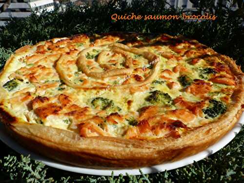 Quiche saumon-brocolis