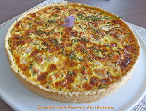 Quiche scandinave au saumon