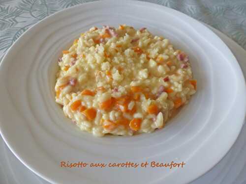 Risotto aux carottes et Beaufort