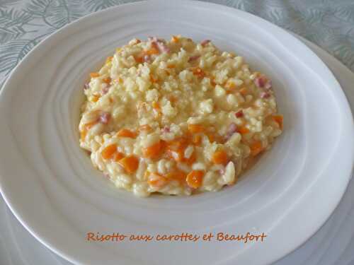Risotto aux carottes et Beaufort