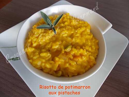 Risotto de potimarron aux pistaches