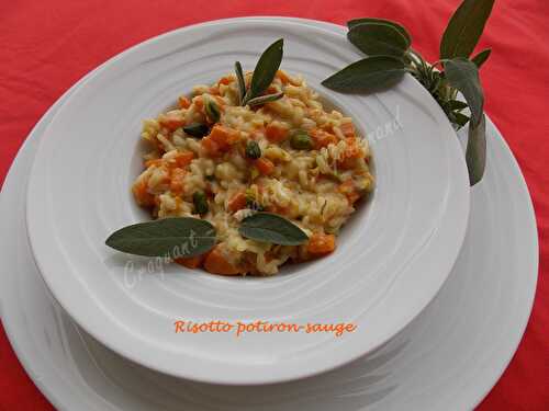 Risotto potiron-sauge - Recettes autour d'un ingrédient #11