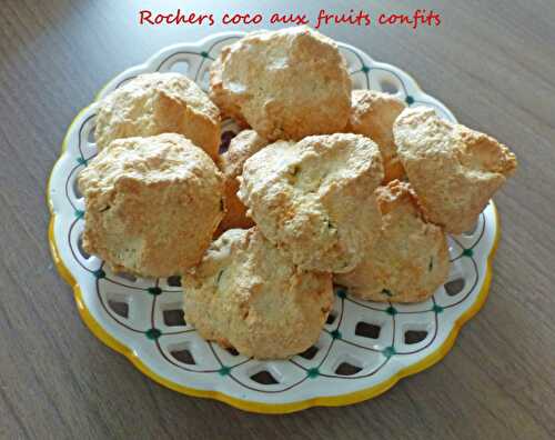 Rochers coco aux fruits confits