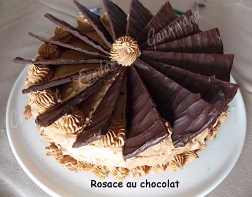 Rosace au chocolat.