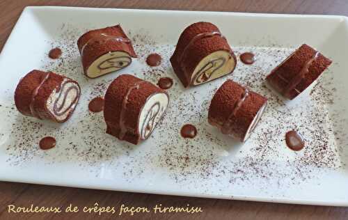 Rouleaux de crêpes façon tiramisu