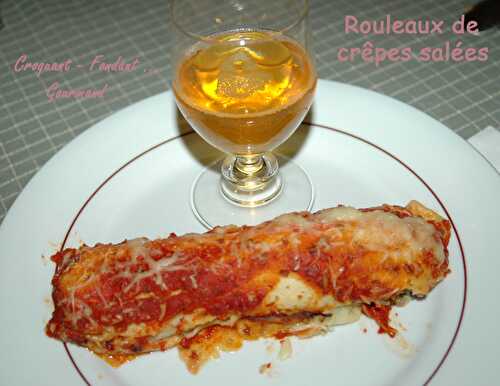 Rouleaux de crêpes salées