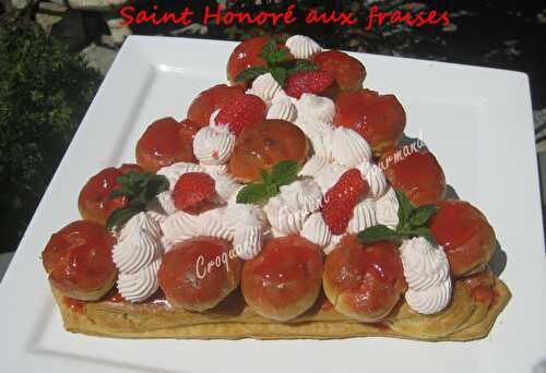 Saint Honoré aux fraises