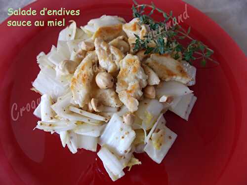 Salade d'endives, sauce au miel