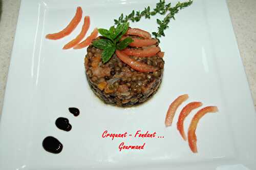 Salade de lentilles.